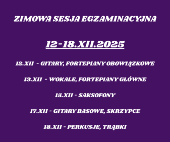 Zimowa sesja egzaminacyjna w KOMEDZIE